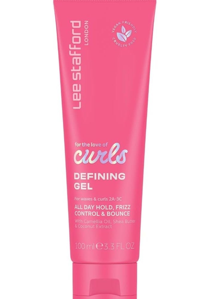 Lee Stafford For The Love Of Curls Defining Gel - Lightweight Curl-Enhancing Gel for Waves & Curls with Frizz Control & Hydration - 100ml - Image 1