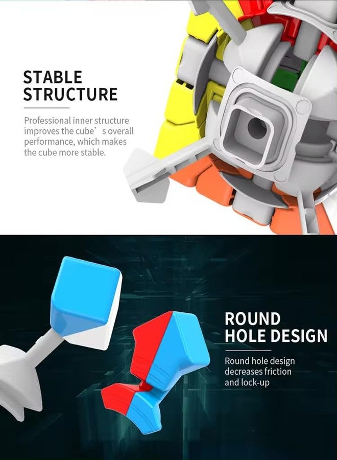 D ETERNAL 5x5 Stickerless Cube Beginner Speedcube for Kids & Adults with Cubes Stand and Protecting Pouch Bag Combo Set (5x5+Stand+Bag) - Image 5
