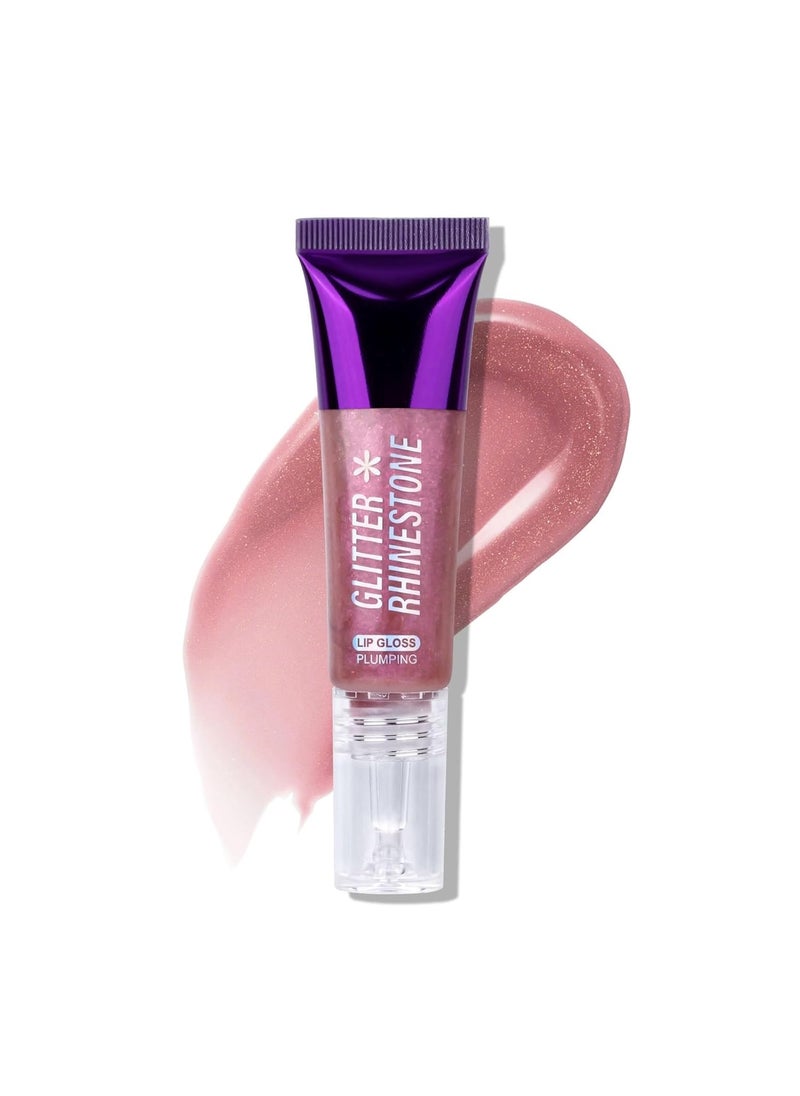 SWETIYOU - Shimmer Lip Gloss Long Wear High Shine Glitter Lipstick for FullerLooking Lip Makeup 02 - Image 1