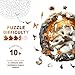 Purdicra Wooden Puzzles for Adults ParentChild Hedgehog Wooden Jigsaw Puzzle Unique Animal Shaped Wood Puzzles Adult Christmas Birthday Gifts for FriendsFamily Home Decor 114 114in 200pcs - Image 4