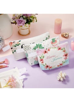 Saintrygo 40 Pcs Blank Canvas Bag Sublimation Cosmetic Canvas Pouch (5 X 10 X 1.8 Inches)  - Image 3