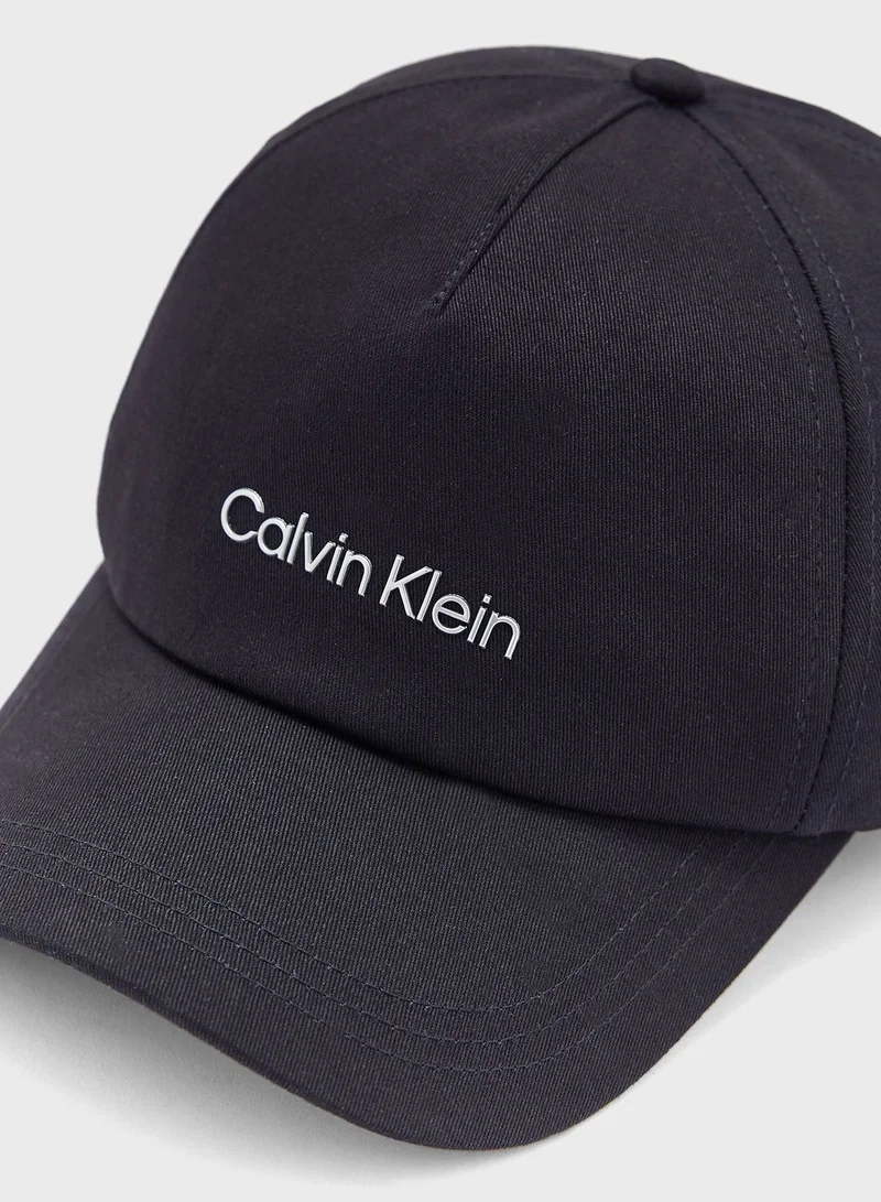 CALVIN KLEIN Logo Detailed Curved Peak Cap