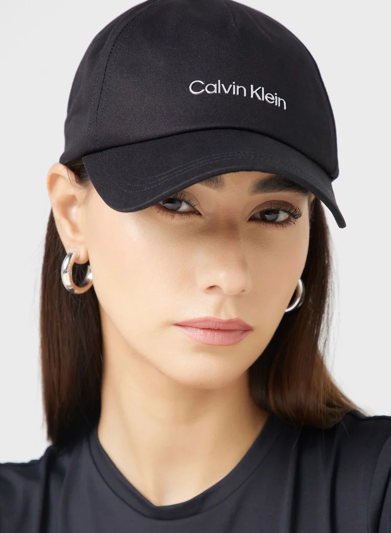 CALVIN KLEIN Logo Detailed Curved Peak Cap