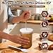 Enhon Natural Peanut Butter Stirrer Kit 113in 304 Stainless Steel Peanut Butter Mixer with Spill Resistant Silicone Lid and Built in Cleaning Hole Spatula for Easy Mixing Almond Jams  Other Sauces - Image 4