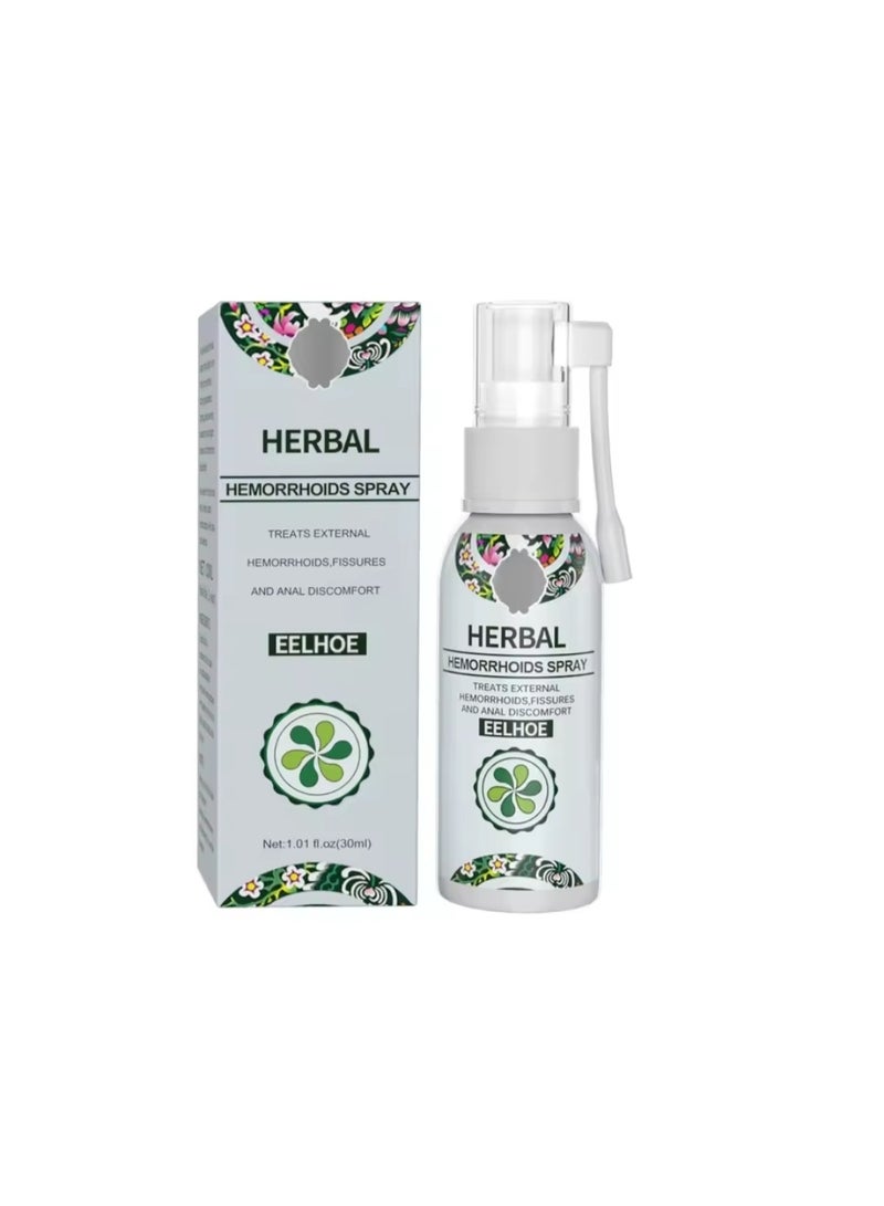 Natural Herbal Hemorrhoid Spray, Internal & External Hemorrhoid Treatment, Fast Acting Herbal Relief Cream - Image 1