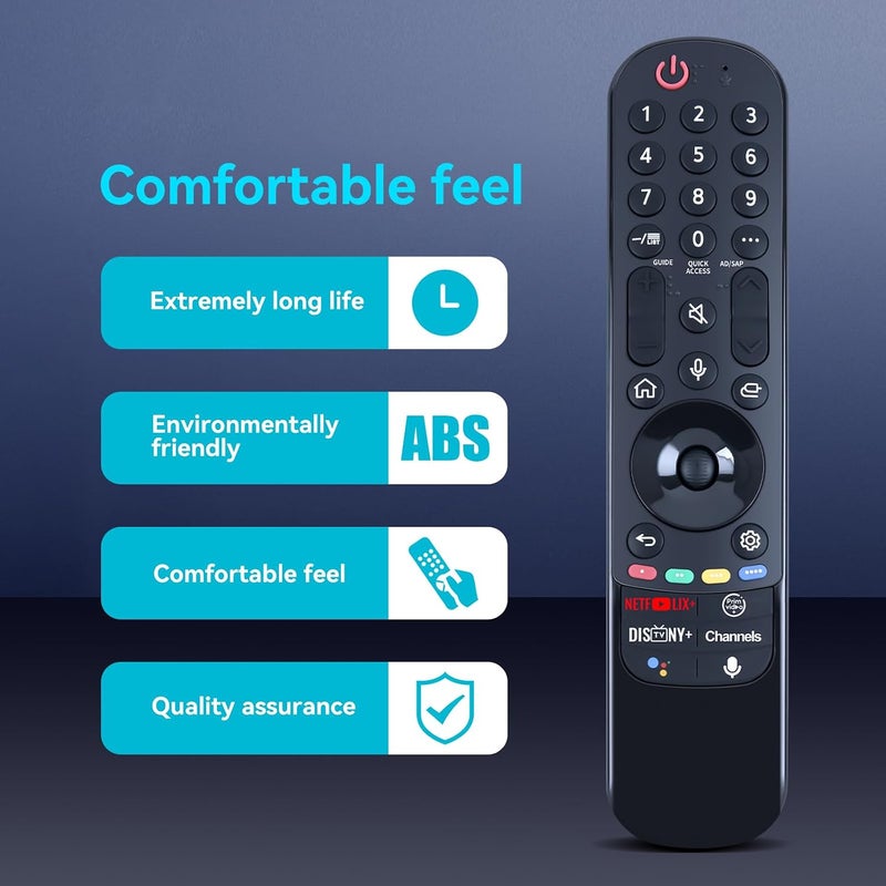ZWP New AN-MR21GA AN-MR21GC Magic Voice Remote Control Replacement fit for LG Smart TV,Compatible with LG 2021/2022 UHD OLED QNED NanoCell 4K 8K Smart TV with Pointer and Voice Function - Image 3