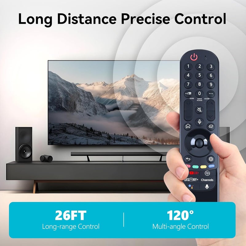 ZWP New AN-MR21GA AN-MR21GC Magic Voice Remote Control Replacement fit for LG Smart TV,Compatible with LG 2021/2022 UHD OLED QNED NanoCell 4K 8K Smart TV with Pointer and Voice Function - Image 5