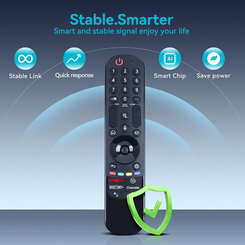 ZWP New AN-MR21GA AN-MR21GC Magic Voice Remote Control Replacement fit for LG Smart TV,Compatible with LG 2021/2022 UHD OLED QNED NanoCell 4K 8K Smart TV with Pointer and Voice Function - Image 2