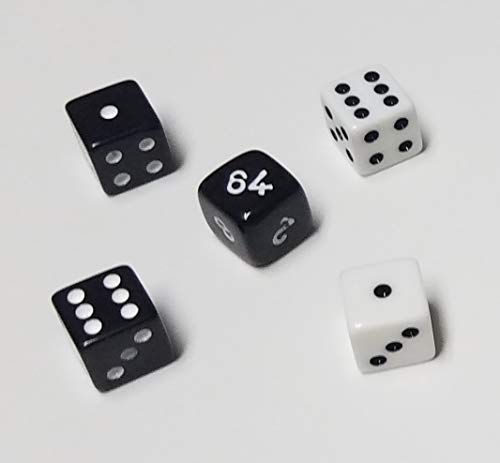 Rook Robot Backgammon Doubling Cube 10mm Dice Set/Replacement or Travel Set Very Small - Image 2