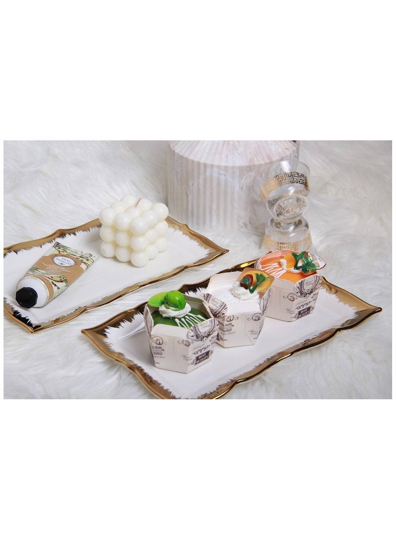 A set of serving dishes with an elegant design, 26 x 16 cm - Image 1