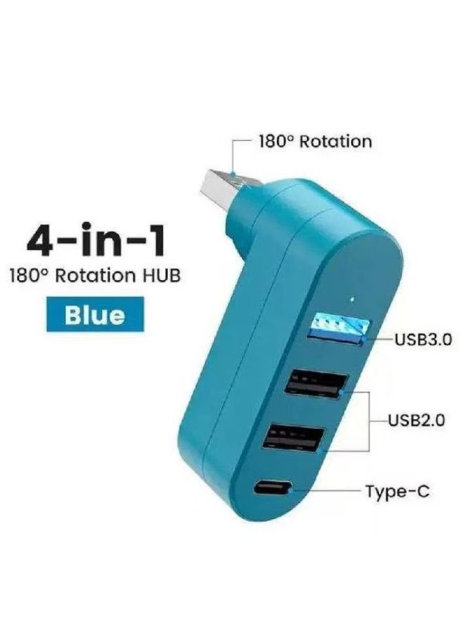Private Model HuB Extender Adapts To  Car And Other Car Models High-speed Transmission Data Rotation 180-Number Of Interfaces:Rotate 180 Degrees 3.0 Black With Packaging - Image 4