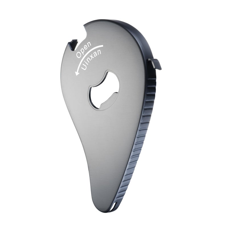 Uinxan Jar Bottle Can Opener for Weak Hand & Seniors with Arthritis-Easy Twist Off Caps (0.6"-2.7") & Pull Tab Seals,Unique Kitchen Gadget,Multi,Portable Christmas Gifts for Elderly/Women/Men (Black) - Image 1