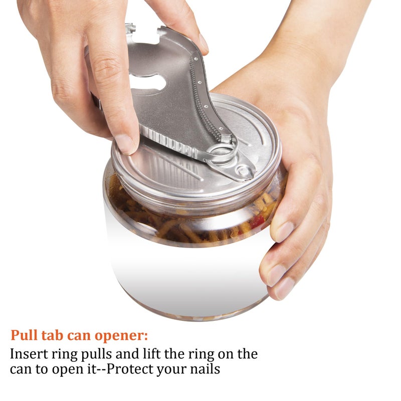 Uinxan Jar Bottle Can Opener for Weak Hand & Seniors with Arthritis-Easy Twist Off Caps (0.6"-2.7") & Pull Tab Seals,Unique Kitchen Gadget,Multi,Portable Christmas Gifts for Elderly/Women/Men (Black) - Image 5