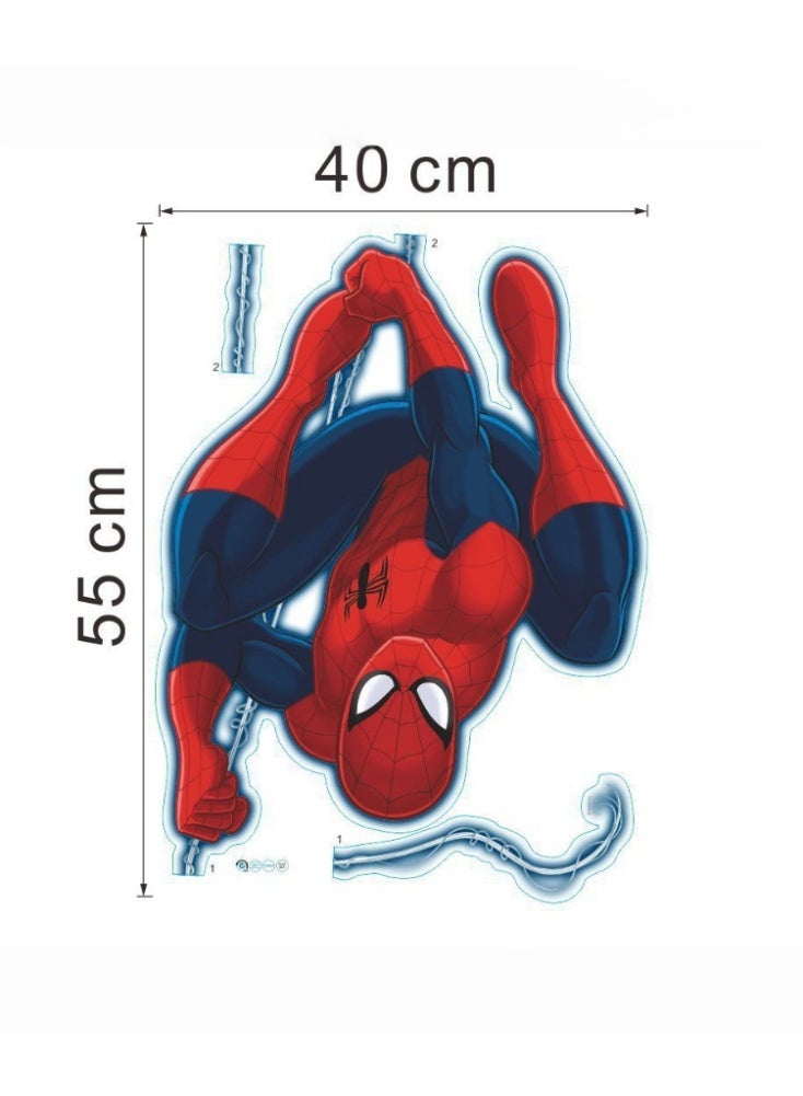 Spiderman Wall Sticker Detachable PVC Material 3D Cartoon Wall Sticker for Kids Room Bedroom Wall Decor - Image 2