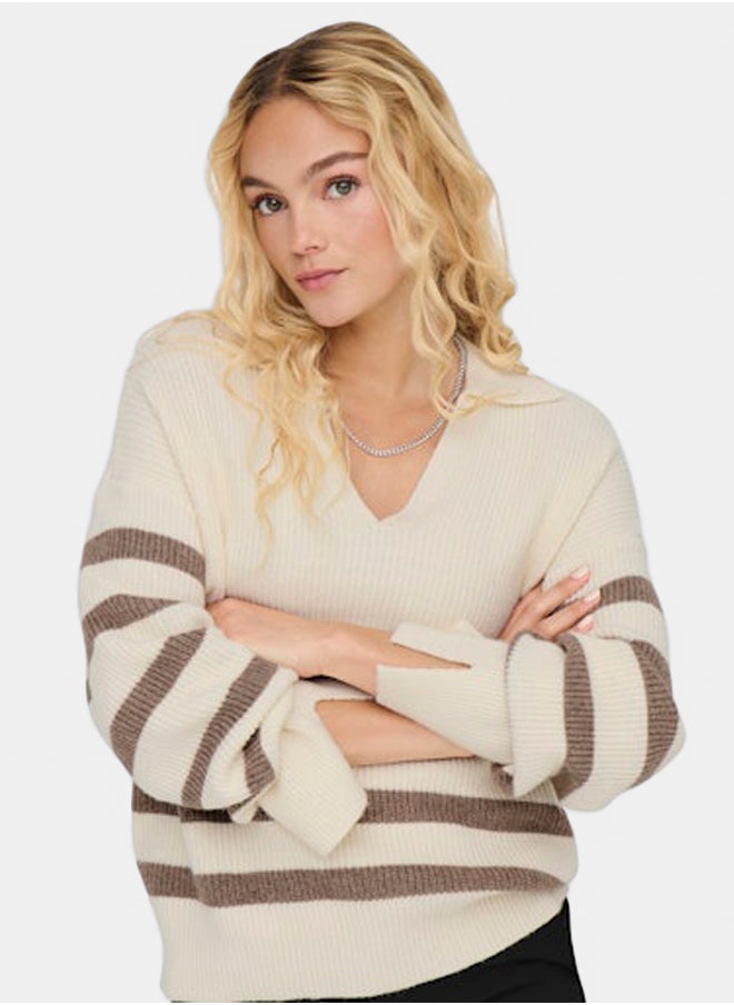 ONLY Onlmonna Ls Polo Splitneck Collar Cc Knt  - Image 2