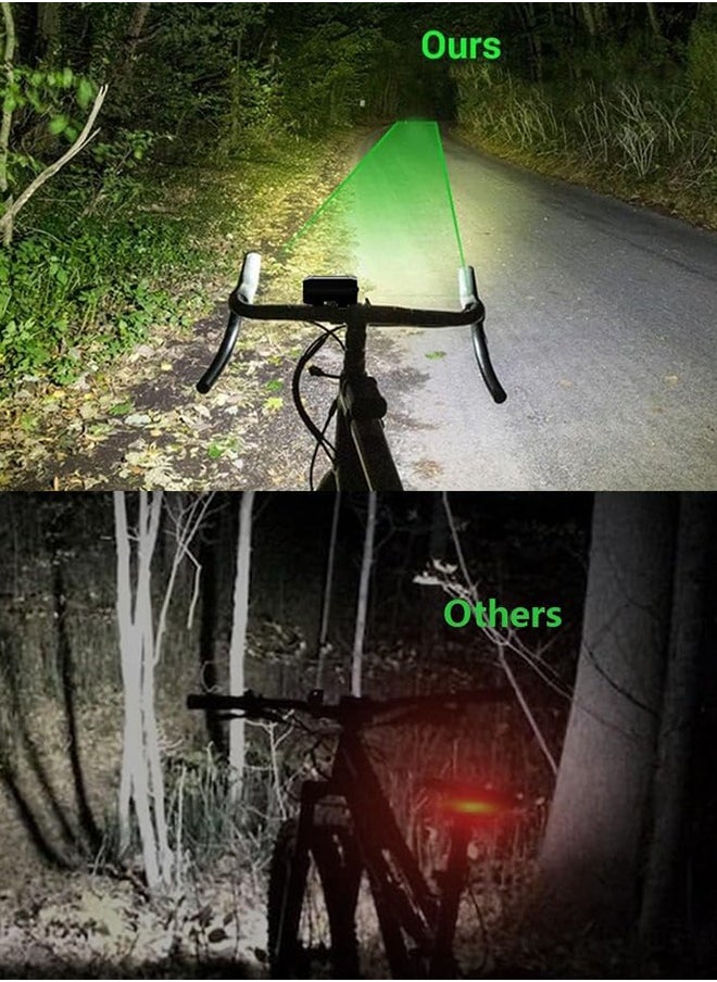 Garlo Bright Bike Light for Night Riding, 1000 Lumen Bicycle Light High Beam Low Beam, USB Rechargeable Bicycle Headlight Set, Waterproof Bike Headlight and Taillight for Adult Kid Mountain  - Image 5