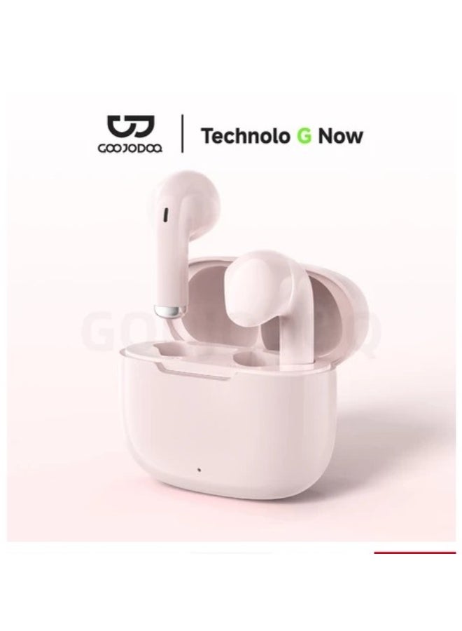 جوجودوك سماعات بلوتوث لاسلكية GOOJODOQ J237 5.3، زمن انتقال منخفض، وردي - Image 2