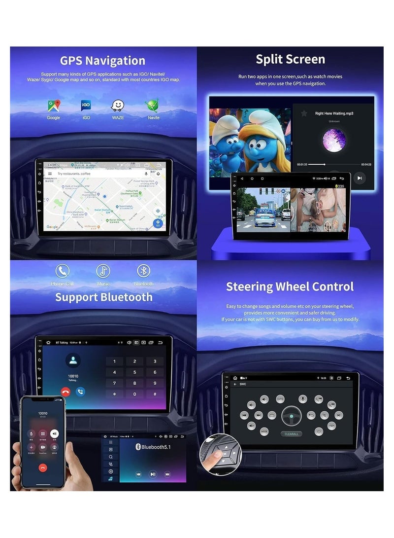 SHEZA STAR Android Car Stereo for Renault Duster Logan 1 Sandero lada 2009-2015 Dacia Duster 4GB RAM 64GB ROM 9 Inch Support Apple Carplay MirrorLink WiFi BT, 2.5D IPS Touch Screen with AHD Camera Included - Image 4