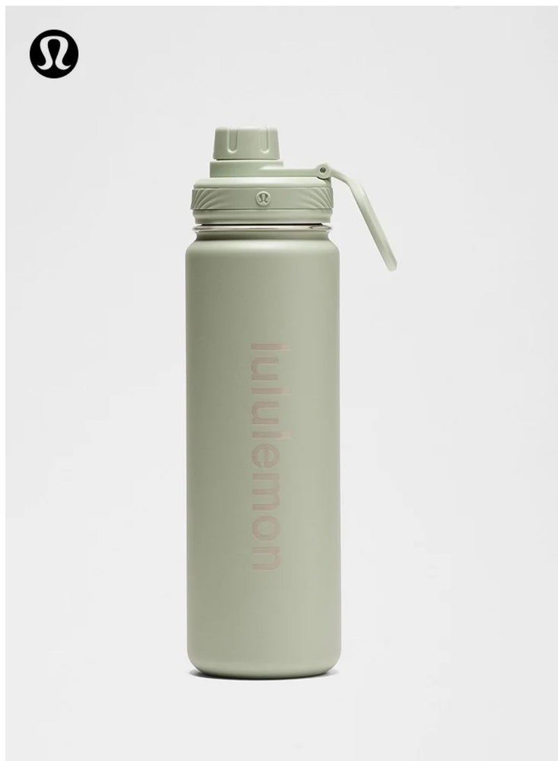lululemonStainless steel sports vacuum insulated water bottle, suitable for holding water, iced tea, hot tea, etc., with a capacity of 710 milliliters. - Image 1