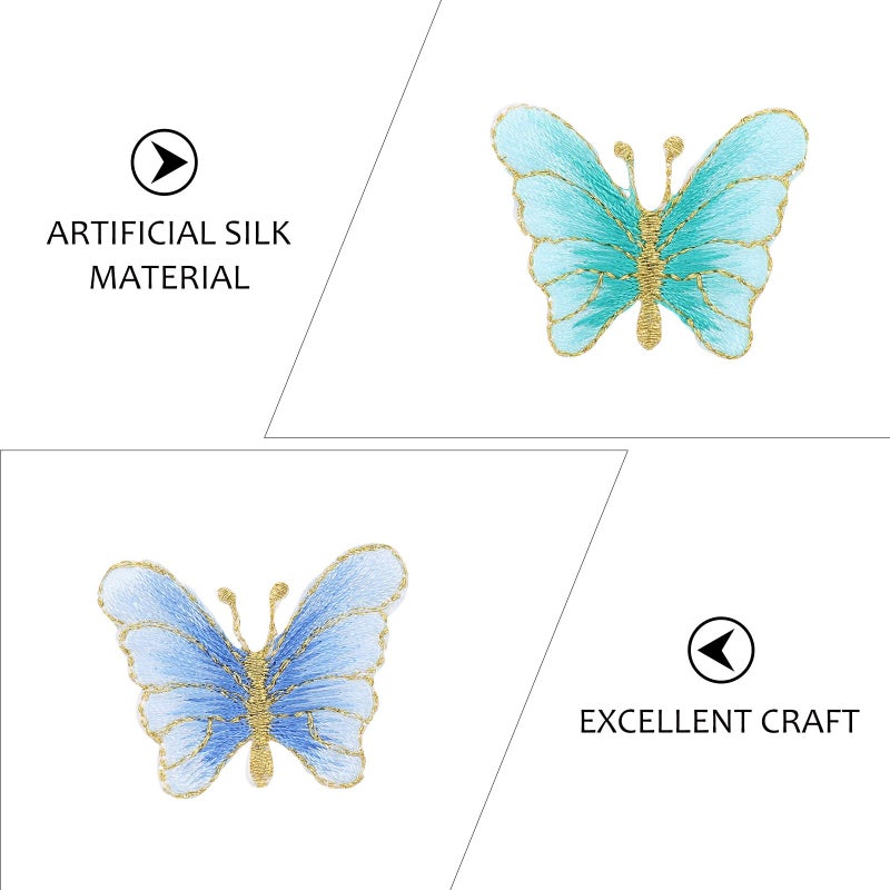 12pcs Butterfly Embroidery Fabric Patches For Clothing Sewing DIY Crafts Random Colors - Image 4