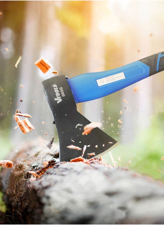 VTOOLS - 15 Inch Carbon Steel Chopping Axe Hammer With Fiber Glass Handle - Image 1