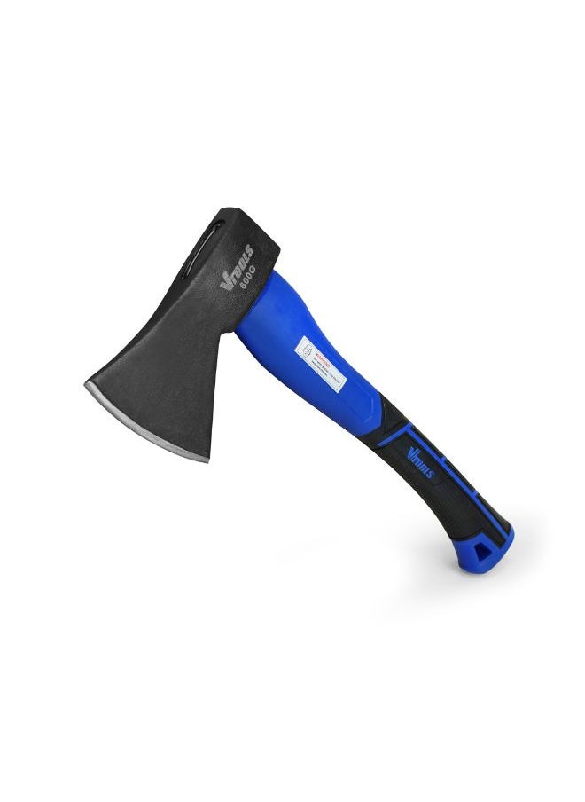 VTOOLS - 15 Inch Carbon Steel Chopping Axe Hammer With Fiber Glass Handle - Image 1