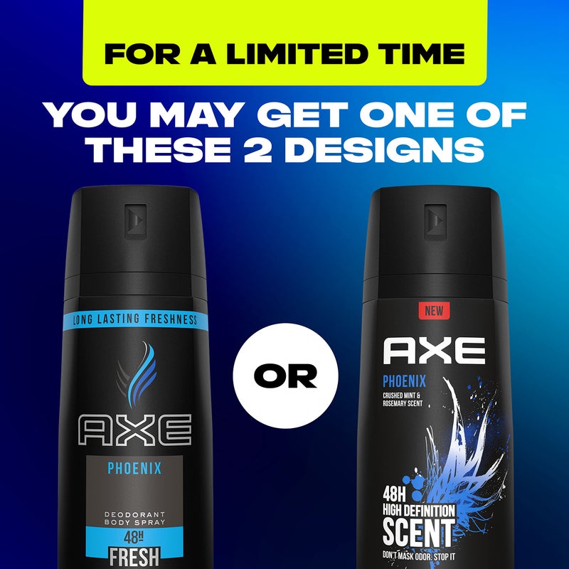 Axe بخاخ جسم أكس مزيل العرق لحماية طويلة الأمد من الروائح، مزيل العرق فينيكس للرجال مص formulated بدون الألمنيوم، 4 أونصات (عبوة من 4) - Image 2