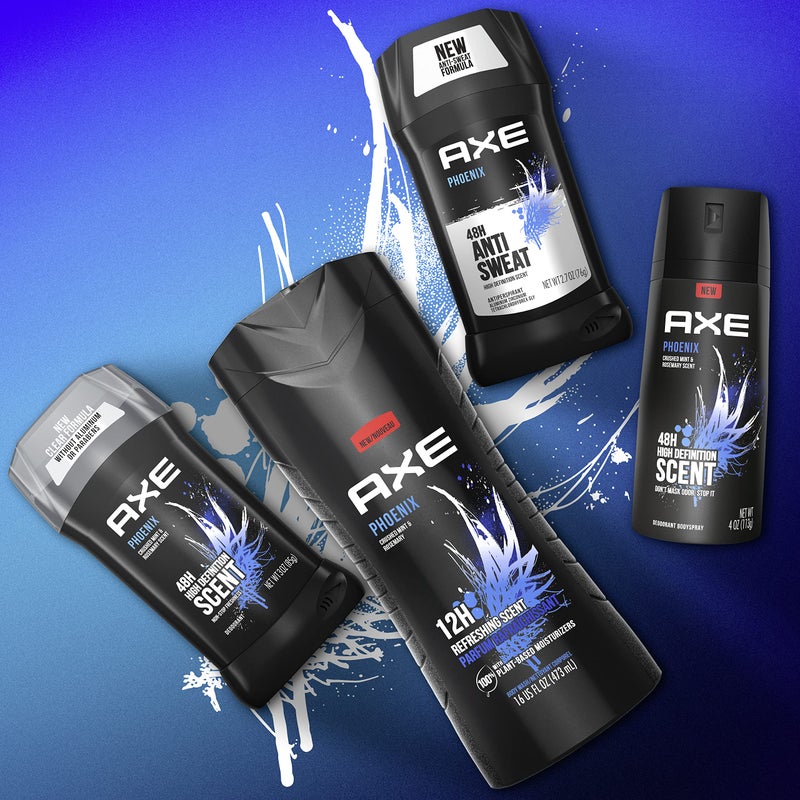 Axe بخاخ جسم أكس مزيل العرق لحماية طويلة الأمد من الروائح، مزيل العرق فينيكس للرجال مص formulated بدون الألمنيوم، 4 أونصات (عبوة من 4) - Image 4