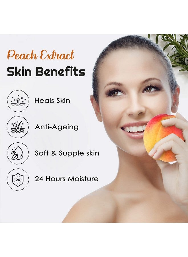 NutriGlow Advanced Organics Advanced Organics Skin Whitening Face Wash With Peach Extracts/All Skin Types, 100 ml - Image 3