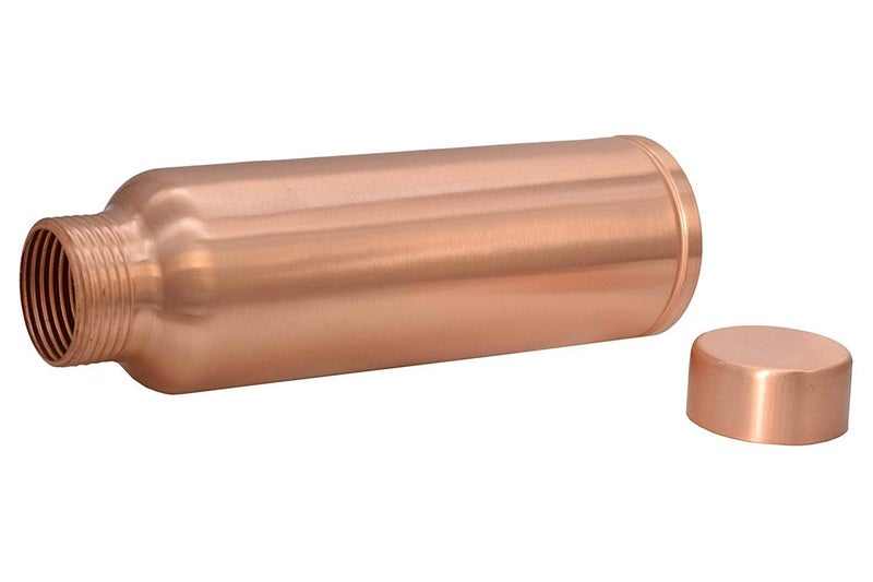 PIEPOT PIEPOT 100 Pure Copper Water Bottle 1 Litretamba bottle 1 litreDrinking Water bottle copper Brown Pack of 1 Ring Base Bottle  - Image 3