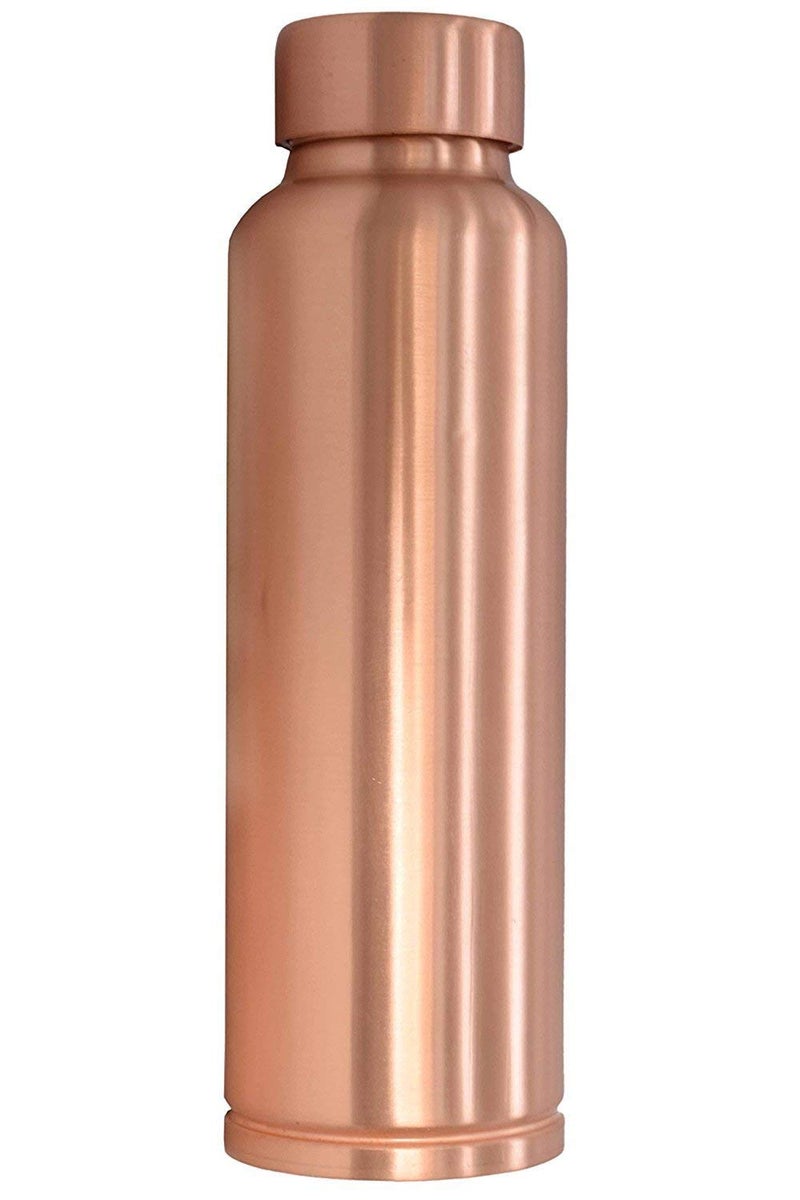 PIEPOT PIEPOT 100 Pure Copper Water Bottle 1 Litretamba bottle 1 litreDrinking Water bottle copper Brown Pack of 1 Ring Base Bottle  - Image 1