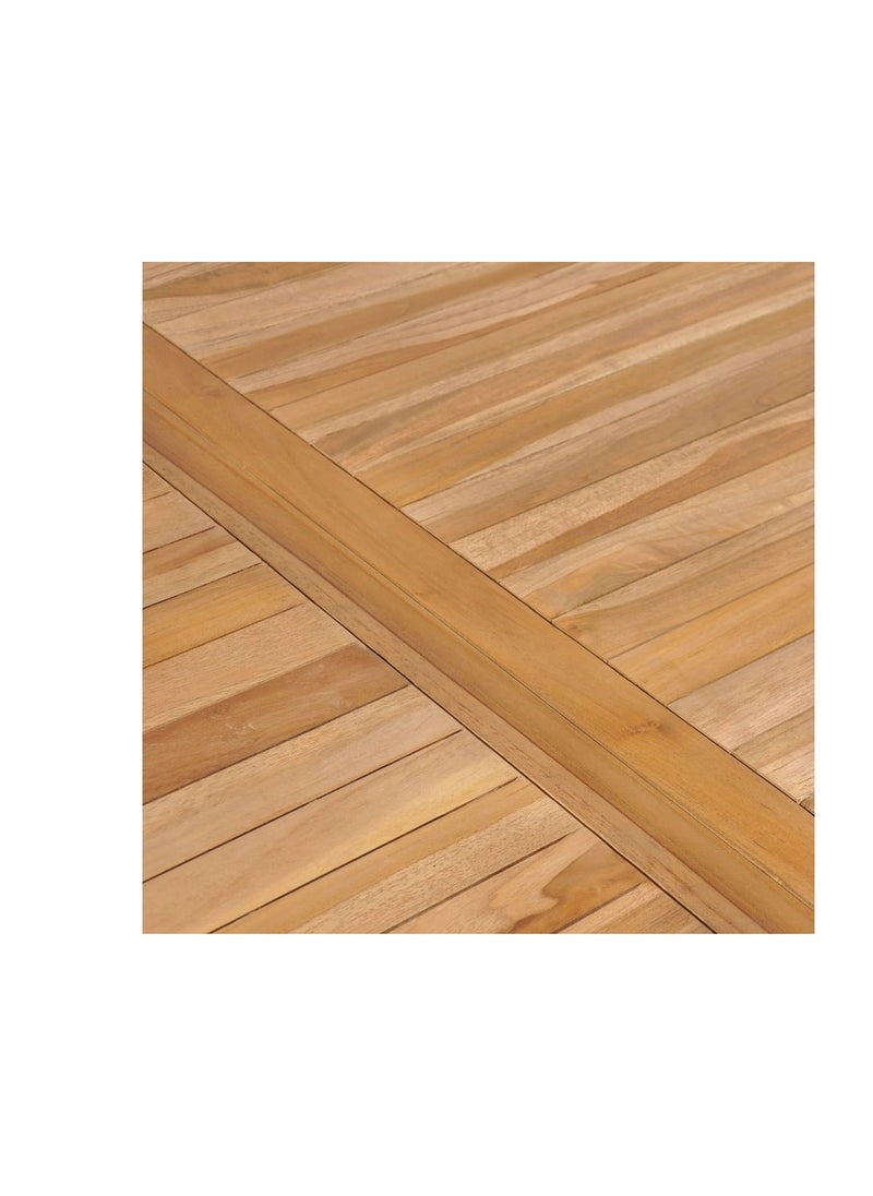فيداكسل طاولة حديقة 150x90x77 سم من خشب الساج الصلب  - Image 5
