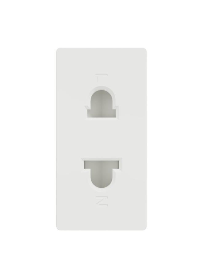 Schneider Electric Universal Socket, Miluz E, 16A, 250V, 2 Pin, 1 Module, White