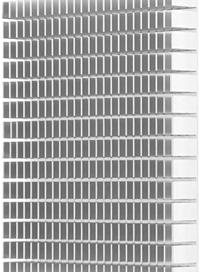 مشتت حرارة الألومنيوم الأبيض 150x120x20مم مبرد فعال لوحدة المعالجة المركزية واللوحات الإلكترونية - Image 2