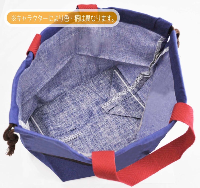 Skater Bento Drawstring Bag, Little Twin Stars, Sparkly Amusement Park, Sanrio, Made in Japan - Image 5