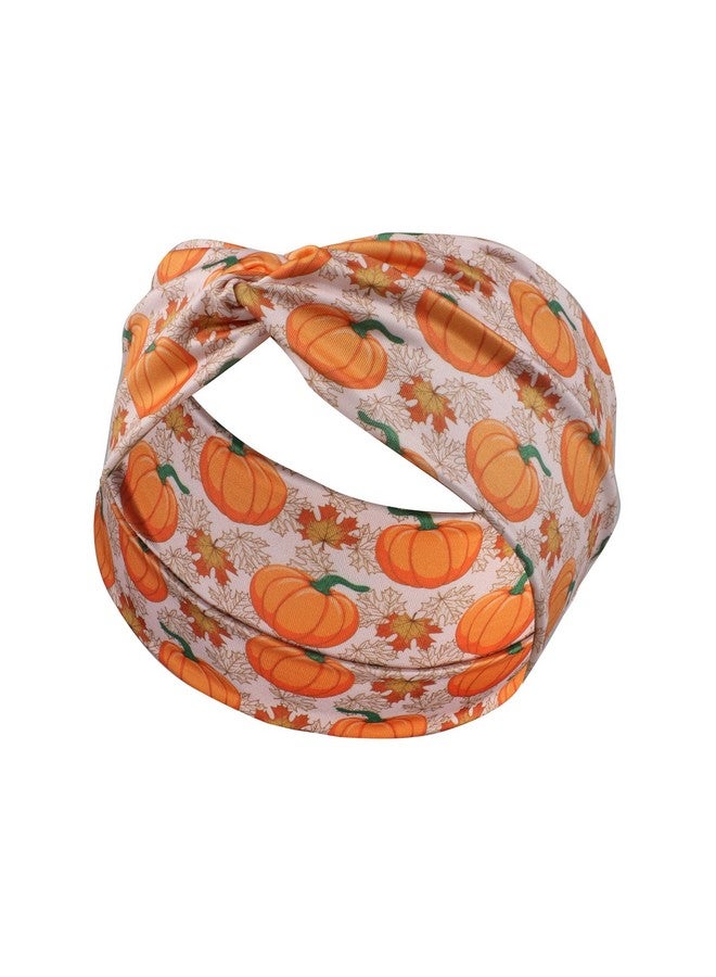 BBTDIN Thanksgiving Turban Pumpkin Headband For Women Girls Thanksgiving Turkey Headwear Jht20 (A1Pumpkin) - Image 3