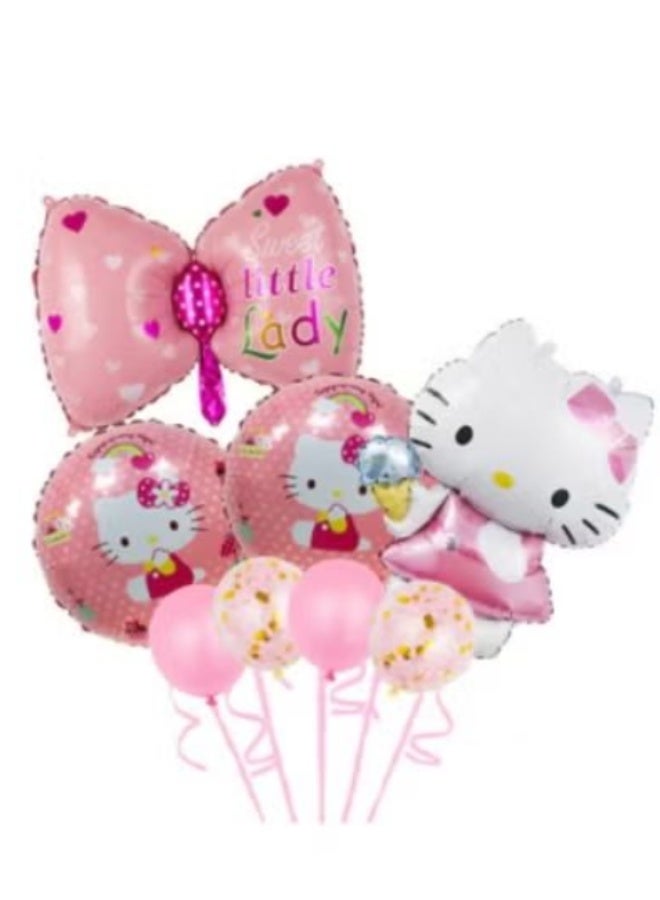 Hello Kitty "Sweet Little Lady" Balloon Bouquet (Pink & Sparkle Design)