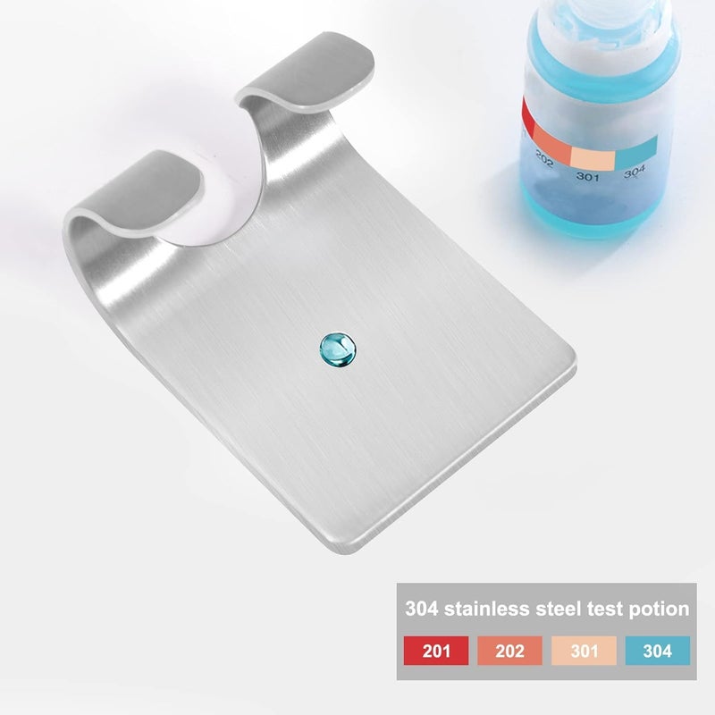 CGBE 4 Packs Shower Hooks for Inside Shower, Self Adhesive Shaver Holder Hanger Hook for Bathroom Damage Free Wall Hooks for Razor Loofah Sponge - Image 4