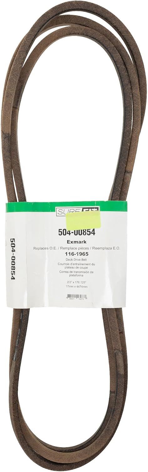 Surefit SureFit Deck Drive Belt Replacement for Exmark 1161965 1098070 Lazer Z AS Toro Z Master 5000 Lawn Mowers  - Image 1