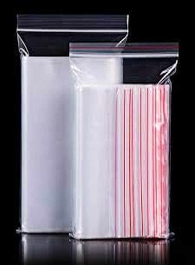 bvslf Reusable/Resealable Zip Lock Covers Pouch Bags, 10 x 14 inches, 100 Pieces (Transparent)(Plastic) - Image 3