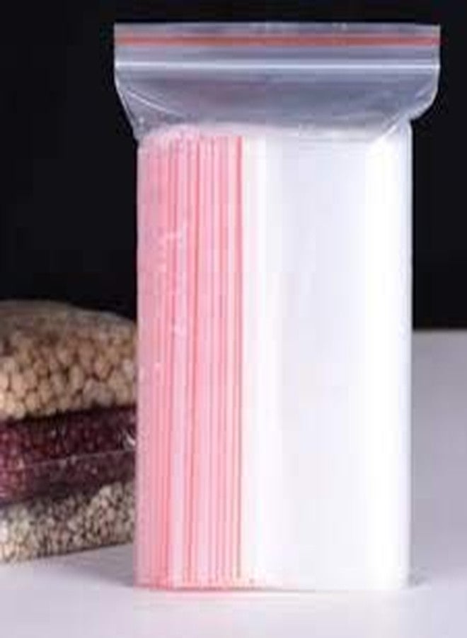 bvslf Reusable/Resealable Zip Lock Covers Pouch Bags, 10 x 14 inches, 100 Pieces (Transparent)(Plastic) - Image 2