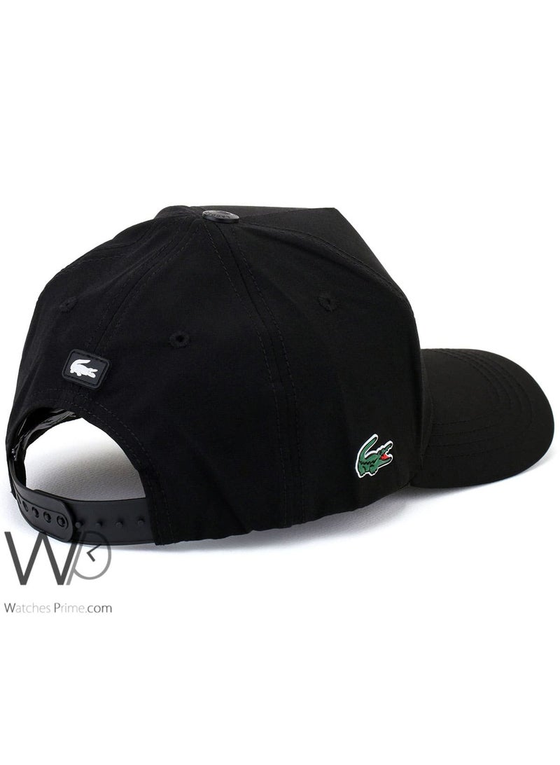 LACOSTE Lacoste Sport Baseball Cap Black Cotton Hat  - Image 2