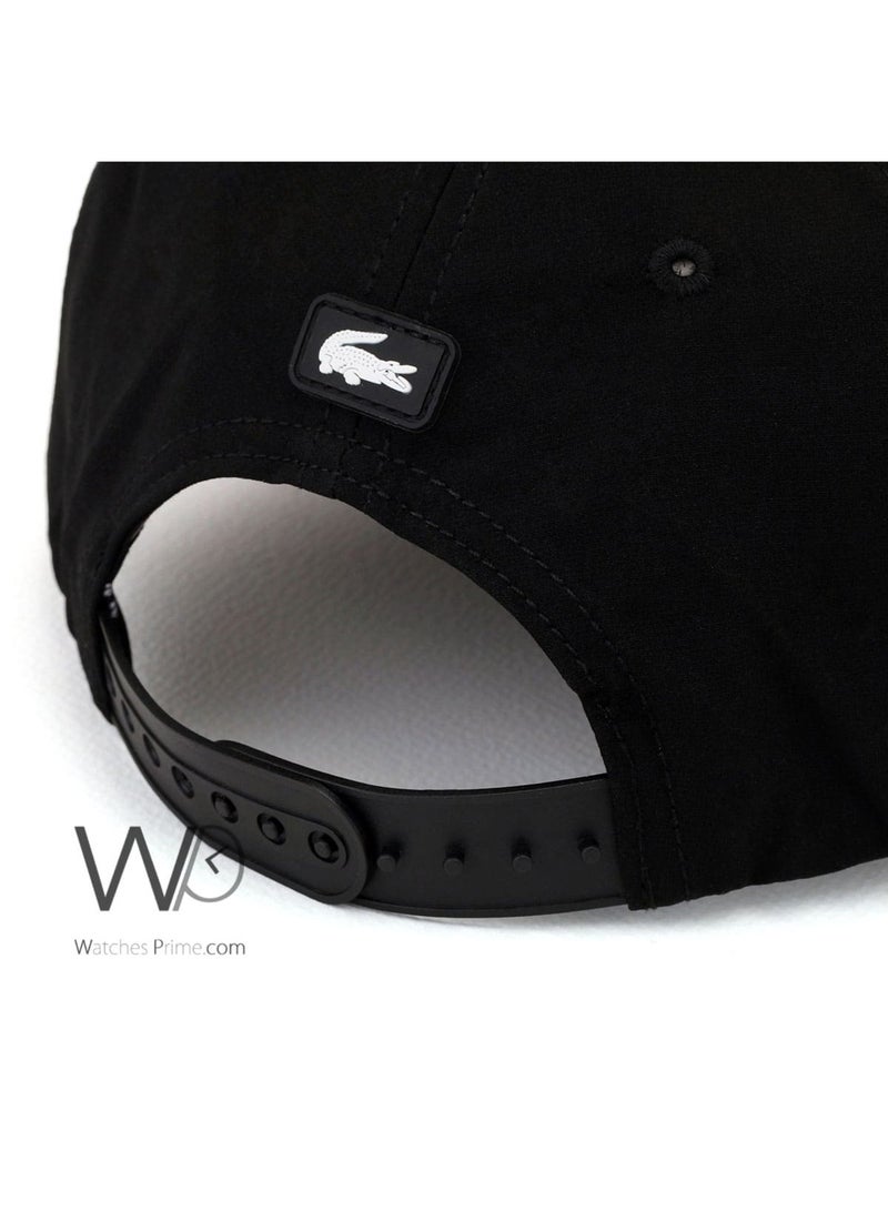 LACOSTE Lacoste Sport Baseball Cap Black Cotton Hat  - Image 3