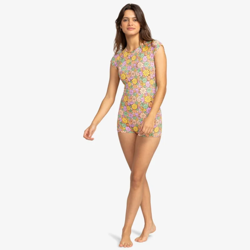 Roxy  All About Sol Short Sleeve One-Piece Swimsuit - Women for Women | Best Price UAE