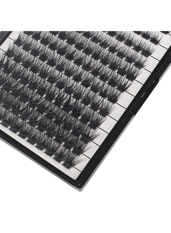 Hannahool Mixed 8121416Mm;8101214Mm;10121416Mm;141516Mm Wide Stem Individual False Eyelashes Soft Lightweight Natural Long Volume Eyelashes Extensions Makeup Cluster Lashes (Mixed 8101214Mm) - Image 2