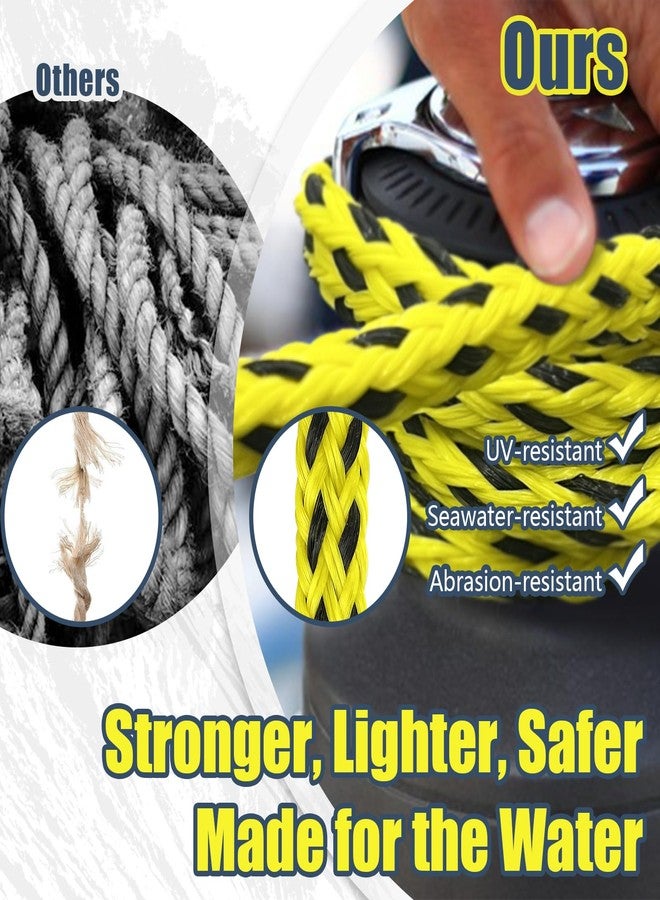 Vortexain Boat Tow Rope 3K 60ft, Towable Floating Ropes for Water Ski Skiing Tubing Tubes Boating Wakeboard Towing Pull Thick Wakesurf Inflatables Tough Sports Line Watersports Kneeboard Surfboard Accessories - Image 5