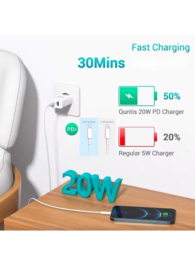 MUNTAQI Fast Charging USB-C to Lightning Cable – 3.3ft/6ft Power Delivery (PD) Charger Cord for iPhone 15/14/13/12/11 Pro Max, iPad, AirPods – MFi Certified, Quick Charge & Data Sync - Image 2