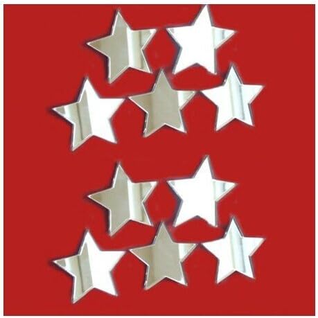 MEYA Small Stars Mirror StickerDIY Craft Scrapbooking Accessory Mirror StickerAcrylic Stars Mirror Pieces DecalMurals50PCSlot - Image 3