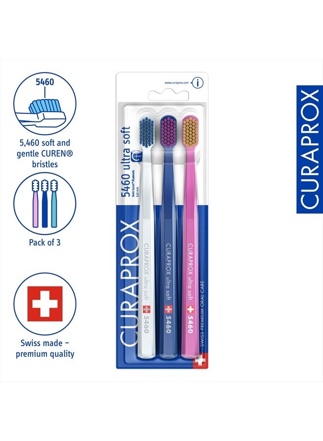 CURAPROX 5460 Ultrasoft Toothbrush, 3 Pack - Image 2