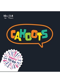 Gamewright Gamewright - Party to Go - Cahoots - The Cooperative Hint and Sync Card Game - Age 10+, 3-8 Players  - Image 4